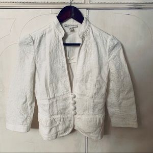 Banana Republic Ivory Textured Blazer